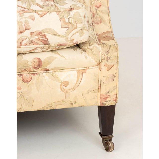 George Smith George Smith Floral Upholstered Armchairs, Pair For Sale - Image 4 of 7