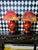 1980s Chinoiserie Red Lacquer Table Lamps Pair Large Chinese With Pagoda Shades For Sale - Image 9 of 10
