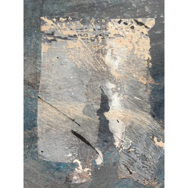 Late 20th Century Patricia Zippin "Silver Paradigm" 1980s Mixed Media Abstract Painting For Sale - Image 5 of 8