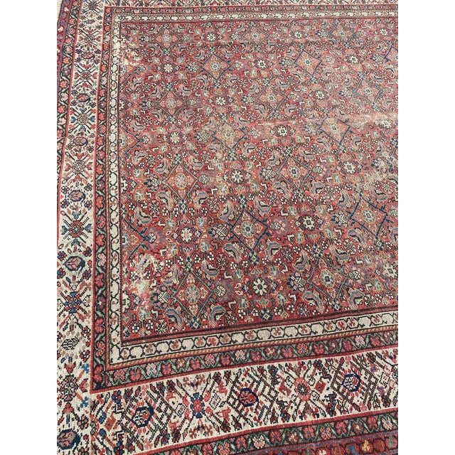 Antique Long Kurdish Malayer Rug, 1890s For Sale - Image 9 of 18