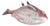 Fish Shaped Tureen with Lid and Ladle For Sale