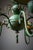 Green Chandelier with Shades, Italy, 1940s For Sale - Image 12 of 16
