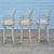 1990s Hollywood Regency Carved Faux Bois Cane Back Swivel Bar Stools With Arms, Set of 3 For Sale - Image 11 of 17