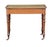 Wood English Writing Table or Desk of Mahogany With Inset Leather Top For Sale - Image 7 of 12