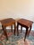 Pair of Vintage Italian Burl Wood End Tables | Made in Italy Rococo Style Accent Tables For Sale - Image 9 of 12