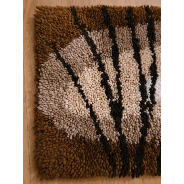 Mid-Century Modern German Wall Tapestry in Wool, 1970s For Sale - Image 6 of 7