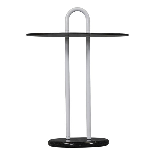 Vintage Marble Base Coffee Table by Vico Magistretti for Cattelan, Italy, 1980s For Sale