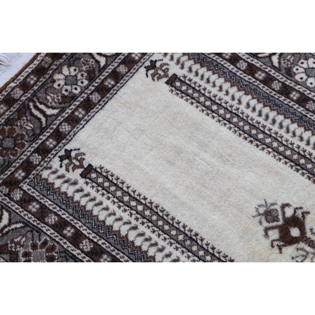 1970s Islamic Cream Prayer Rug For Sale - Image 11 of 13