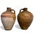 A pair of rustic jugs sourced from Holly Hunt, Chicago. Beautiful texture, glazed with earth tones. Beautiful accent...