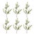Rustic Variegated Red Berry Foliage Spray (Set of 6) For Sale - Image 3 of 3