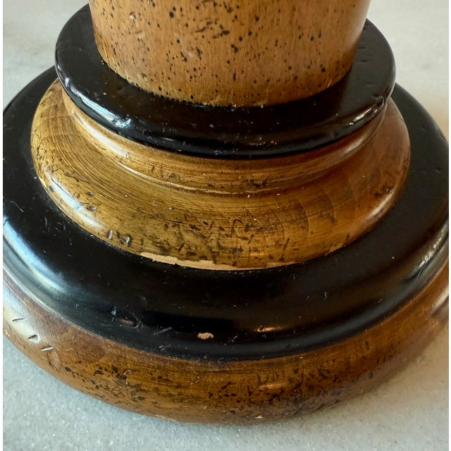 Pair of Frederick Cooper Faux Bamboo Wood Table Lamps For Sale - Image 14 of 14