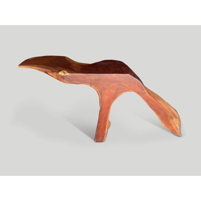 Contemporary Andrianna Shamaris One of a Kind Mahogany Wood Console or Sculpture For Sale - Image 3 of 5