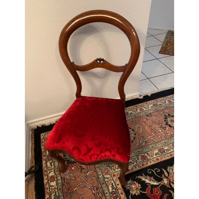 Antique Victorian Balloon Back Chair For Sale - Image 10 of 13
