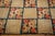 Royal Blue 1880s Rustic Blue Ground Modern Geometric Folk Art Antique American Hooked Rug For Sale - Image 8 of 9