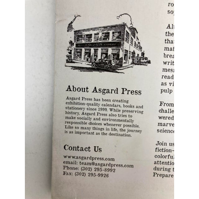 Mid 20th Century Wonder Stories Calendar 1930's Covers by Gernsback-Frank R Paul Collectible For Sale - Image 5 of 13