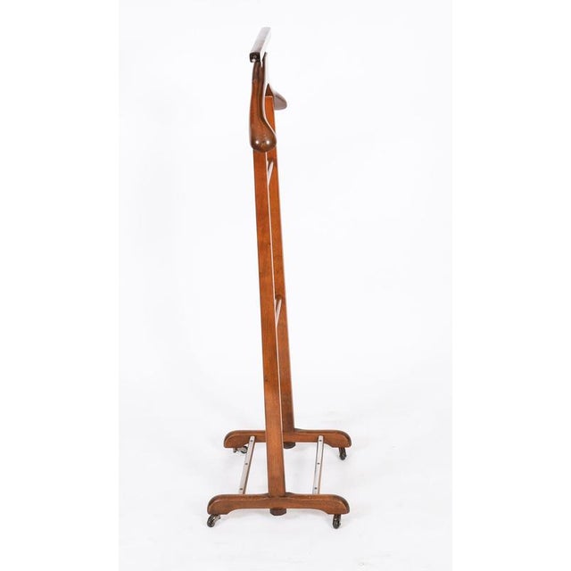Vintage Edwardian Style Walnut Valet Clothes Stand For Sale - Image 3 of 10