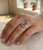 Natural Tanzanite 4cts & Diamond 0.30cts Ring in 18k Gold For Sale In New York - Image 6 of 7