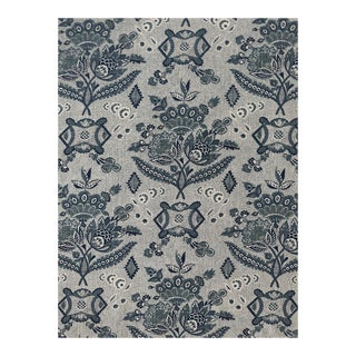 Alice Sergeant Textiles Apollonie Linen Fabric in Blue 2 5/8 Yards For Sale