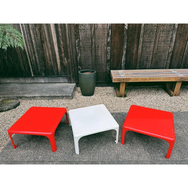 1960s Set of 3 Stackable Side Tables Modello Demetrio 45 by Vico Magistretti for Artimede Milano For Sale - Image 11 of 12