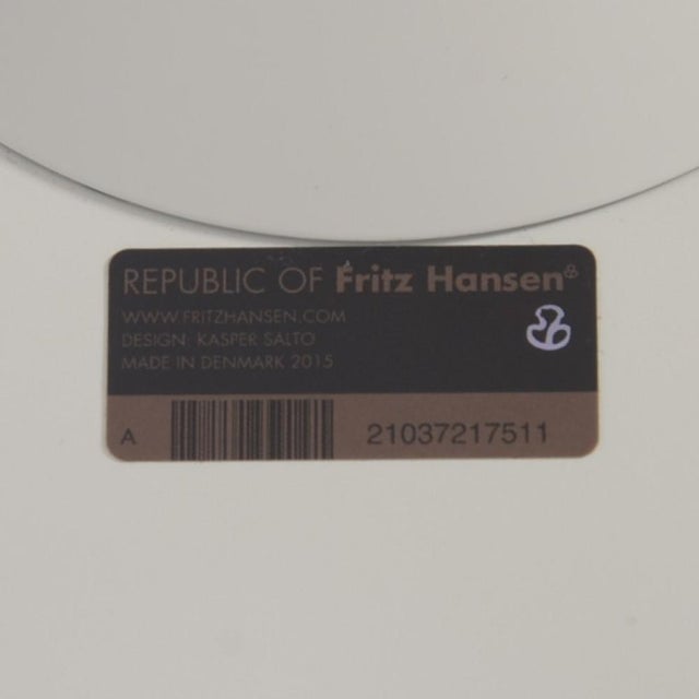 Metal Vintage White Little Friend Table from Fritz Hansen, 2015 For Sale - Image 7 of 8