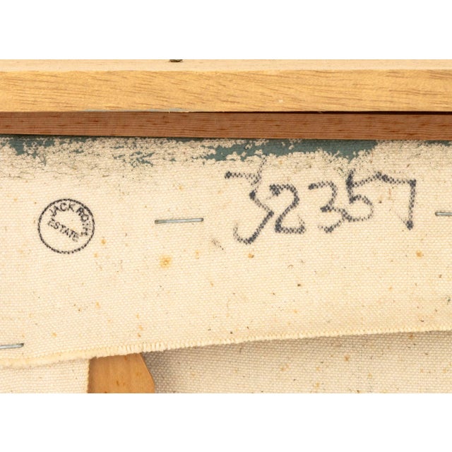 Teal Jack Roth "New Synthesis 67" Acrylic, 1981 For Sale - Image 8 of 9