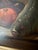 1918 Rectangular Landscape Signed Rustic Still Life With Fish and Basket Oil Painting For Sale - Image 4 of 8