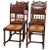 Antique French Renaissance Carved Walnut and Leather Dining Chairs - Set of 4 For Sale - Image 10 of 10