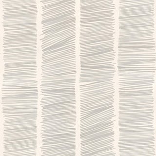 Sample - Hash Marks Wallpaper by Susan Hable in Off White / Black For Sale