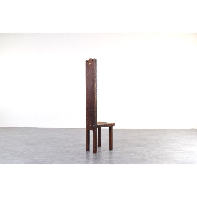 Spanish High Back Chair with Jesus and Apostles from Ormecasa, 1970s For Sale - Image 6 of 13