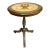 1920s Regency Green and Gold Painted Flip-Top Side Table With Lyre Motif For Sale