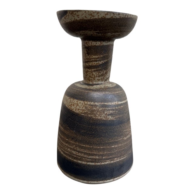 Vintage Jane Gordon Martz Marshall Studios Candleholder Chalice Ceramic Pottery For Sale