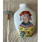 Vintage Chinese Snuff Bottles - Inside Painted Glass & Porcelain - Set of 5 For Sale - Image 9 of 11