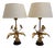 Gilded Bronze Table Lamps from Maison Jansen, 1970s, Set of 2 For Sale