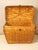 English Decorative Anglo-Indian Inspired Style Bamboo Rattan Blanket Hamper | Large Chinoiserie Keepsake Chest | Vintage Lidded Storage For Sale - Image 3 of 16