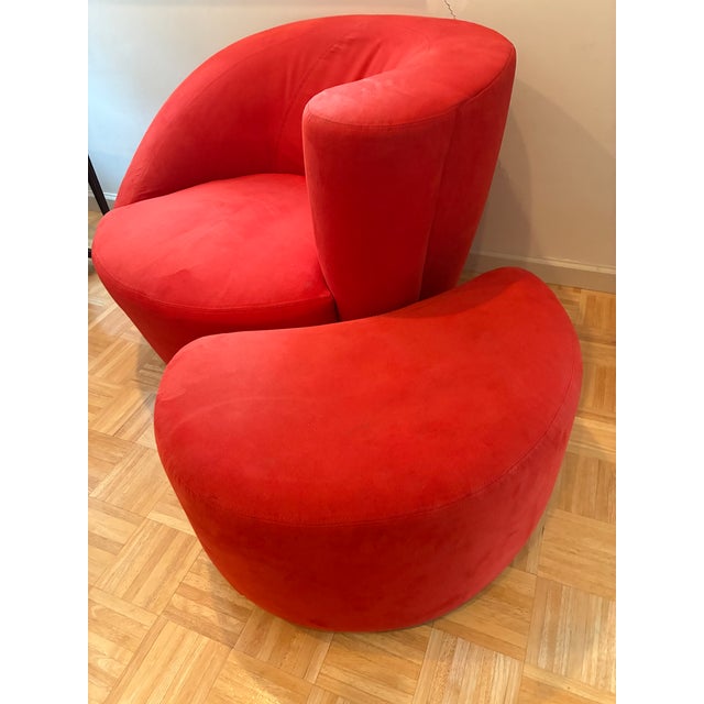 Vladimir Kagan Vintage Nautilus Ottoman For Sale - Image 4 of 4
