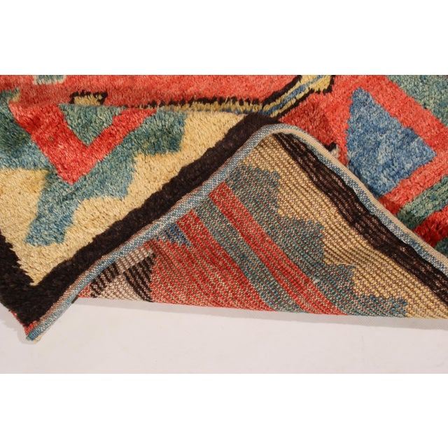 Textile Classic Tulu Style Rug Red Green Medallion Tribal Pattern by Rug & Kilim For Sale - Image 7 of 7