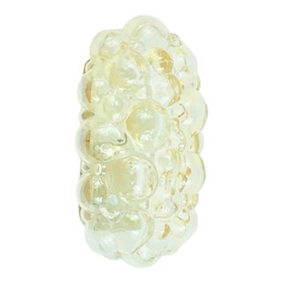 Mid-Century Amber Bubble Glass Wall Lamp Attributed to Helena Tynell for Limburg, Germany, 1960s For Sale