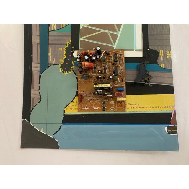 1970s Renato Volpini, Composition with Circuit Boards, 1970s, Mixed Media For Sale - Image 5 of 6