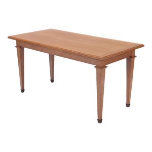 A Mid Century French Oak Library Table, in the Manner of Jacques Adnet, C. 1940.
