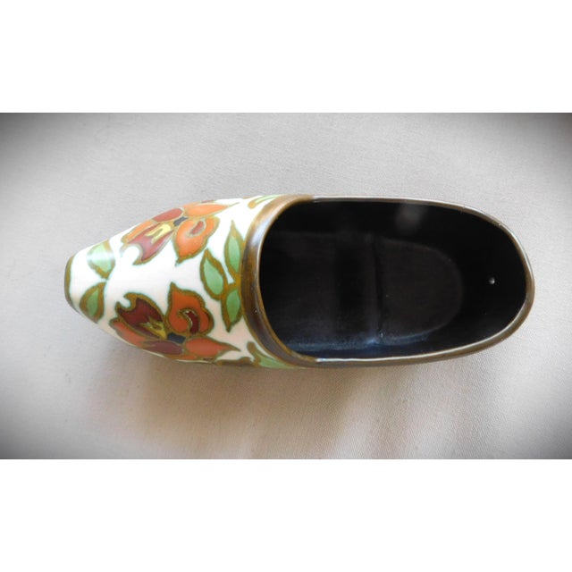 Antique Ceramic Hand-Painted Floral Pottery Clog made by Gouda Pottery in Holland, from the Gouda Factory, which began in...