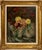 Nicolai Cikovsky, Large Modernist Oil Painting Wild Flowers in Vase WPA Artist Nicolai Cikovsky For Sale