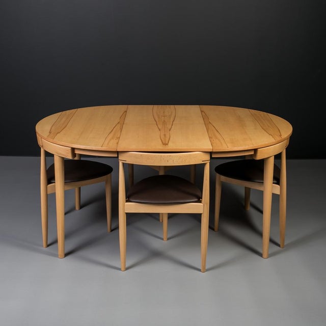 Dining Set in the Manner of Hans Olsen, Danish Design, 1950s, Set of 5 For Sale - Image 6 of 17