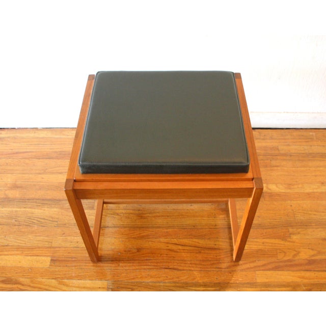 1960s 1960s Mid Century Modern Reversible Side Table Ottoman by Eric Buch for o.d. Mobler For Sale - Image 5 of 7