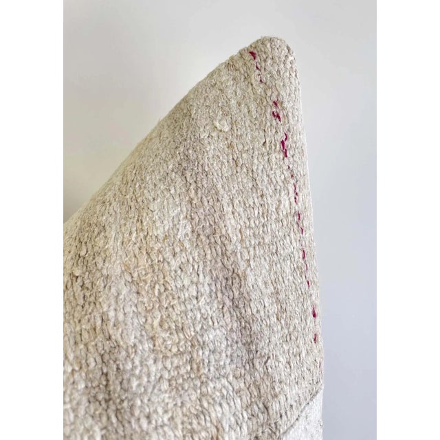 Mid-Century Modern Custom Patchwork Turkish Rug Pillow With Down Insert For Sale - Image 3 of 8