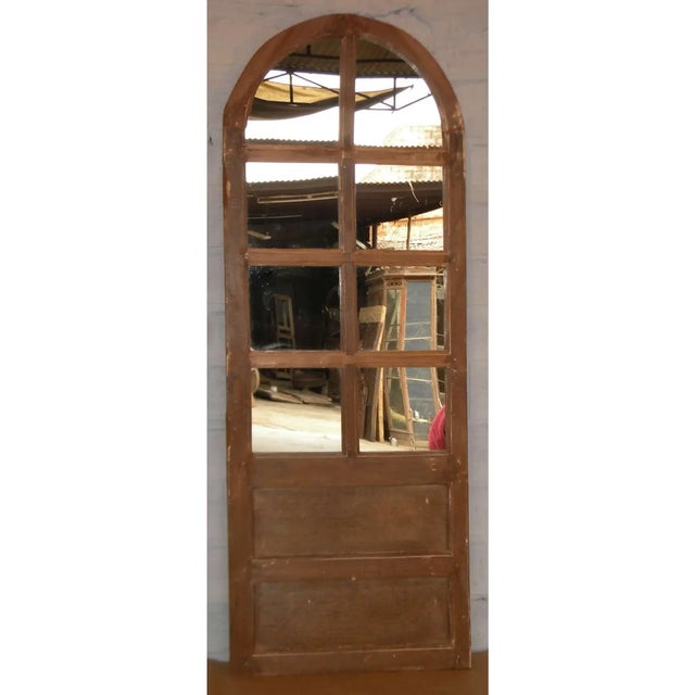 1940s Arch Top Vintage Mirror Extra Large 1940s For Sale - Image 5 of 5