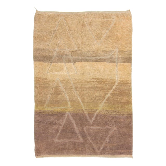 Hand-Knotted Wool Rug by Azele Studio For Sale