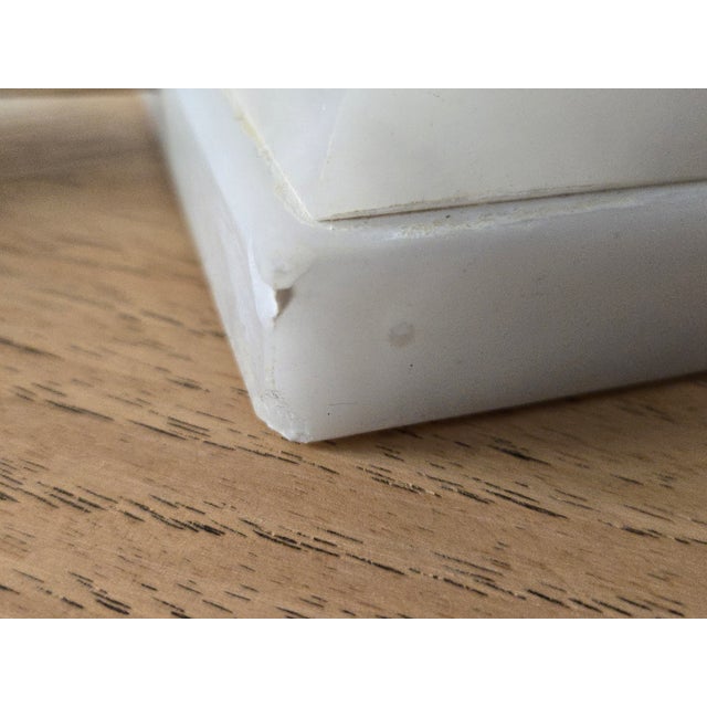 Mid 19th Century Hand Carved Italian Alabaster Neoclassical Column Table Lamps - a Pair For Sale - Image 15 of 18