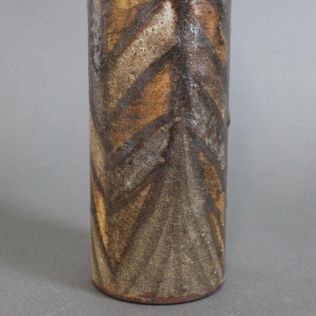 Mid-Century Modern French Ceramic Flower Vase by Alexandre Kostanda, 1960s For Sale - Image 9 of 15