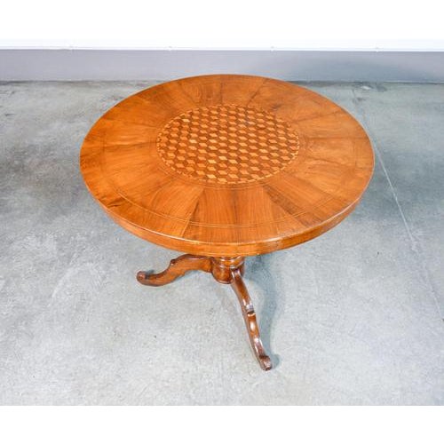 Veneered & Inlaid Wood Table For Sale - Image 9 of 14