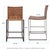 Brown Irving Woven Leather Counter Stool For Sale - Image 8 of 10